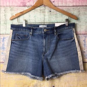 New Loft 10 Made and loved Denim Short Fringe Hem
